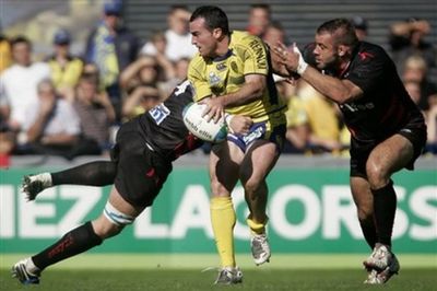 Lionel Faure (à droite) à la poursuite de Benoit Baby