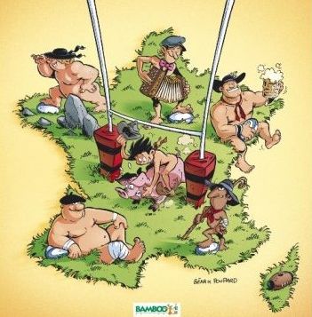 Image tirée de la BD "Rugbymen"