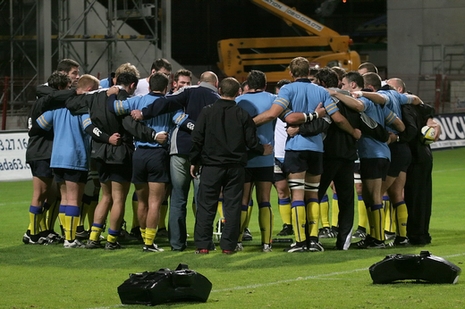 Les joueurs de l'ASM avant un match (JPG)