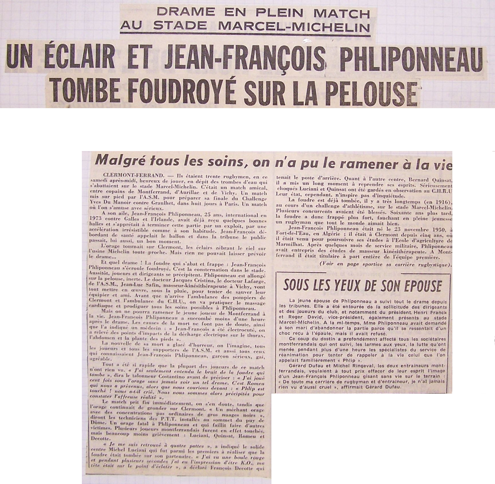 Source: La Montagne du 9 mai 1976
